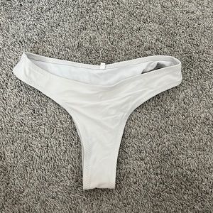 White bikini bottoms